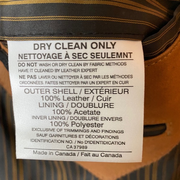 Men's Cuir Yvan Leather Cognac Shirt Jacket Size 46 - Picture 7 of 8